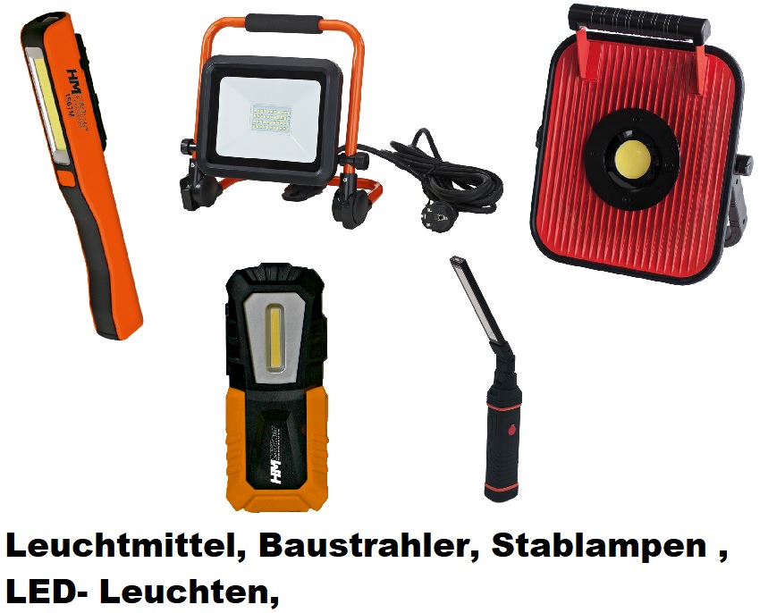 Leuchtmittel, Baustrahler, LED-Lampen Leuchtmittel, Baustrahler, LED-Lampen
